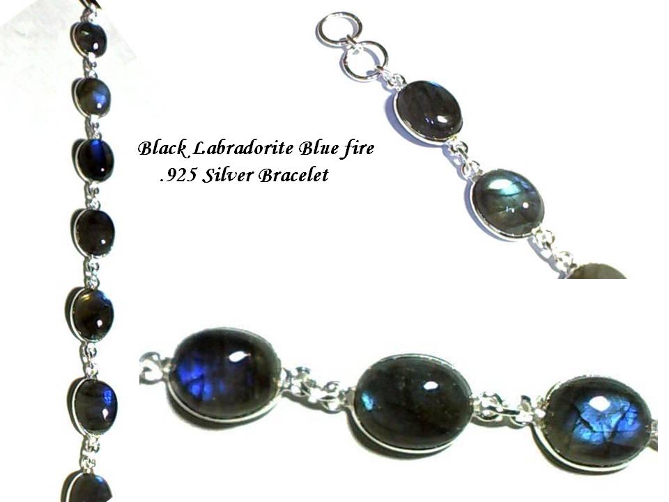 Manufacturers Exporters and Wholesale Suppliers of Black Labradorite Bracelet Jaipur Rajasthan